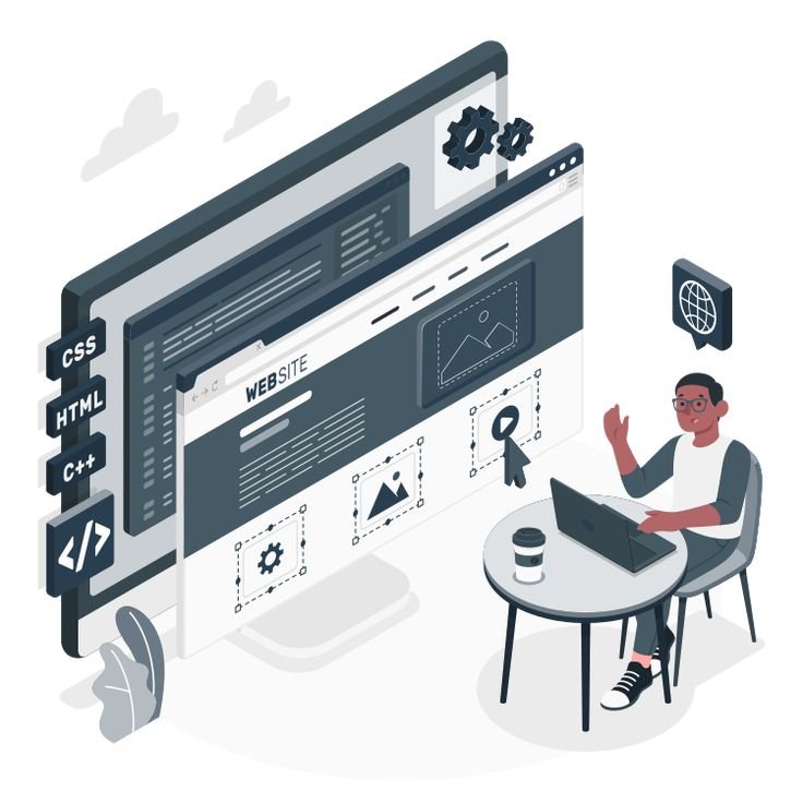 website designer customizable isometric illustrations amico style